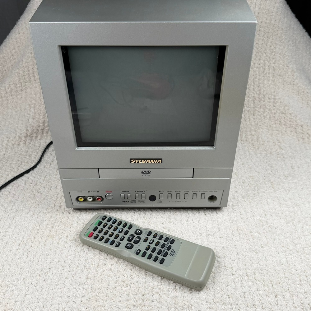 Sylvania SSC509D 9 inch CRT TV/DVD Player Combo Retro Gaming w/Remote READ